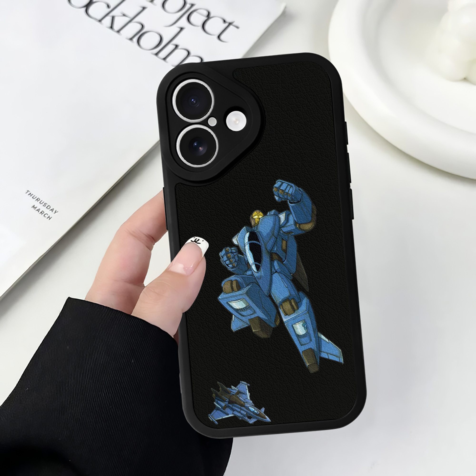 （画像用）  【iPhone 16シリーズ対応】シリコンスマホケース（レザー調） 材質：シリコン